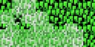 The original creeper texture during Survival Mode tests (Image via Mojang)